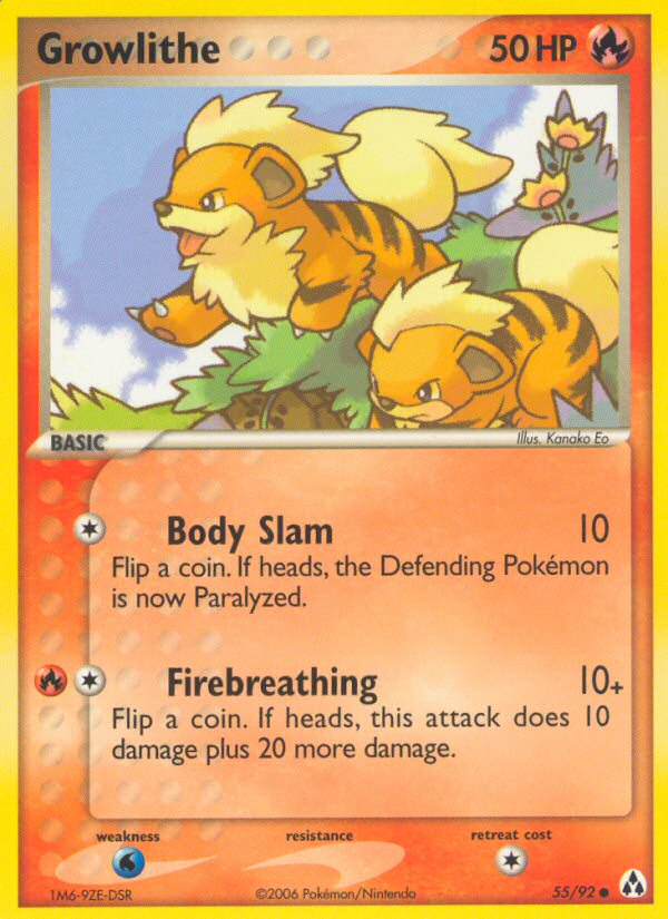 Growlithe (55/92) [EX: Legend Maker] | Dragon's Lair Comics and Fantasy Houston TX