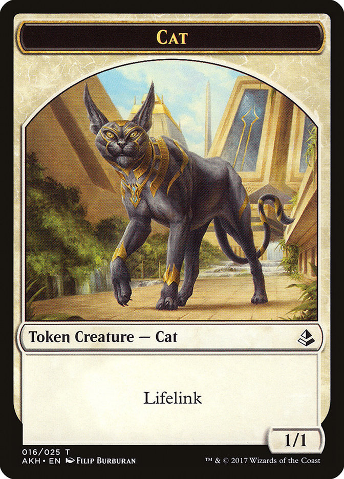 Cat Token [Amonkhet Tokens] | Dragon's Lair Comics and Fantasy Houston TX