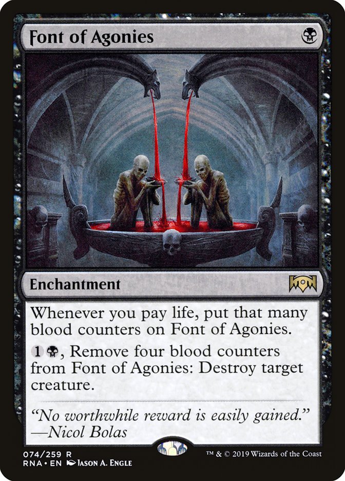 Font of Agonies [Ravnica Allegiance] | Dragon's Lair Comics and Fantasy Houston TX