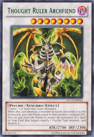 Thought Ruler Archfiend (Green) [DL11-EN014] Rare | Dragon's Lair Comics and Fantasy Houston TX