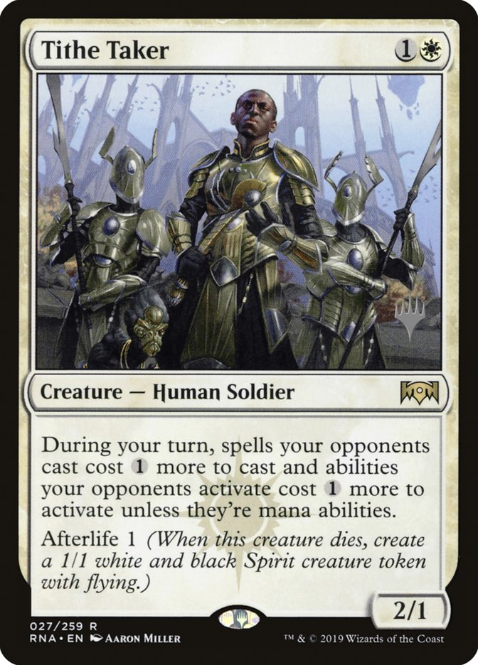 Tithe Taker (Promo Pack) [Ravnica Allegiance Promos] | Dragon's Lair Comics and Fantasy Houston TX