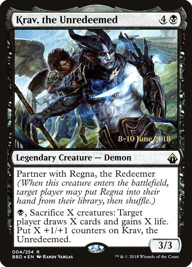 Krav, the Unredeemed [Battlebond Prerelease Promos] | Dragon's Lair Comics and Fantasy Houston TX