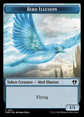 Zombie (0019) // Bird Illusion Double-Sided Token [Commander Masters Tokens] | Dragon's Lair Comics and Fantasy Houston TX