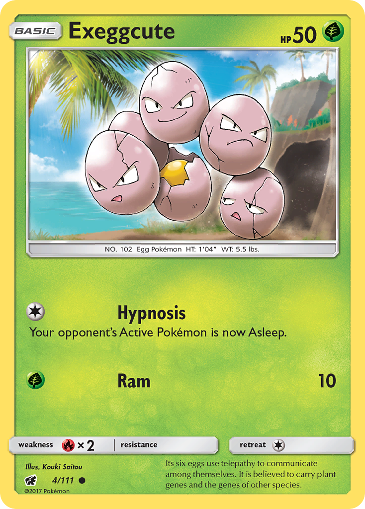Exeggcute (4/111) [Sun & Moon: Crimson Invasion] | Dragon's Lair Comics and Fantasy Houston TX