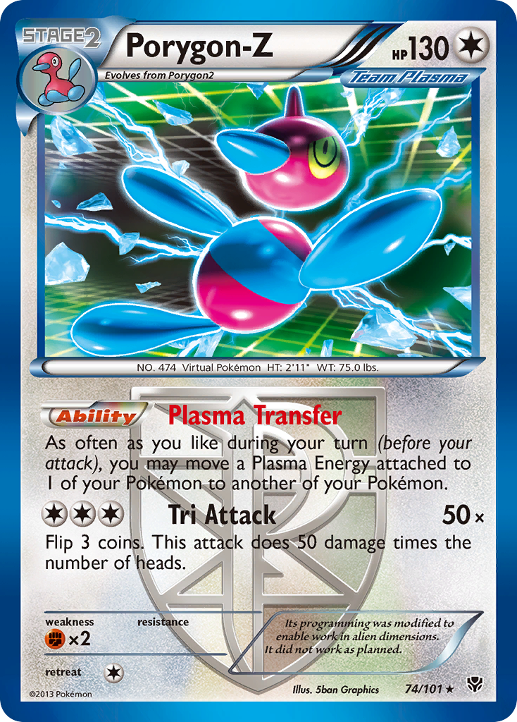 Porygon-Z (74/101) [Black & White: Plasma Blast] | Dragon's Lair Comics and Fantasy Houston TX