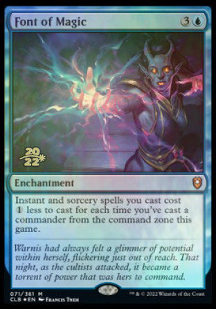 Font of Magic [Commander Legends: Battle for Baldur's Gate Prerelease Promos] | Dragon's Lair Comics and Fantasy Houston TX