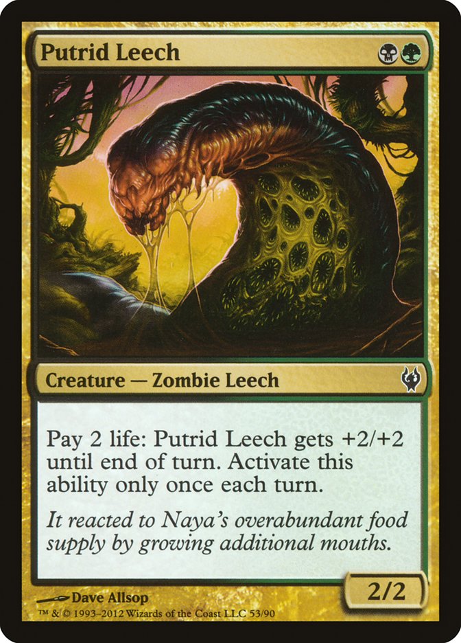Putrid Leech [Duel Decks: Izzet vs. Golgari] | Dragon's Lair Comics and Fantasy Houston TX