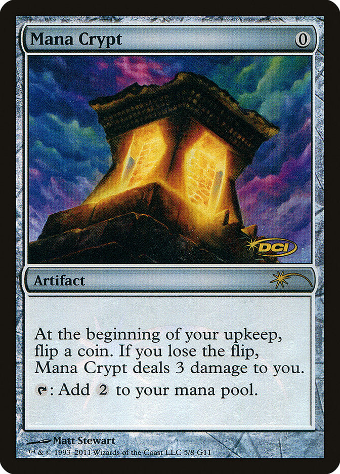 Mana Crypt [Judge Gift Cards 2011] | Dragon's Lair Comics and Fantasy Houston TX
