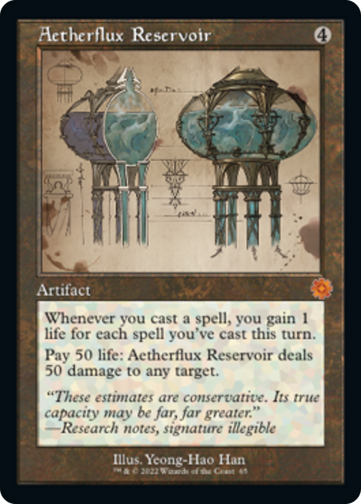 Aetherflux Reservoir (Retro Schematic) [The Brothers' War Retro Artifacts] | Dragon's Lair Comics and Fantasy Houston TX