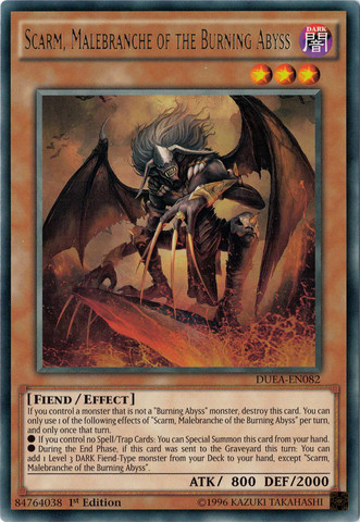 Scarm, Malebranche of the Burning Abyss [DUEA-EN082] Rare | Dragon's Lair Comics and Fantasy Houston TX