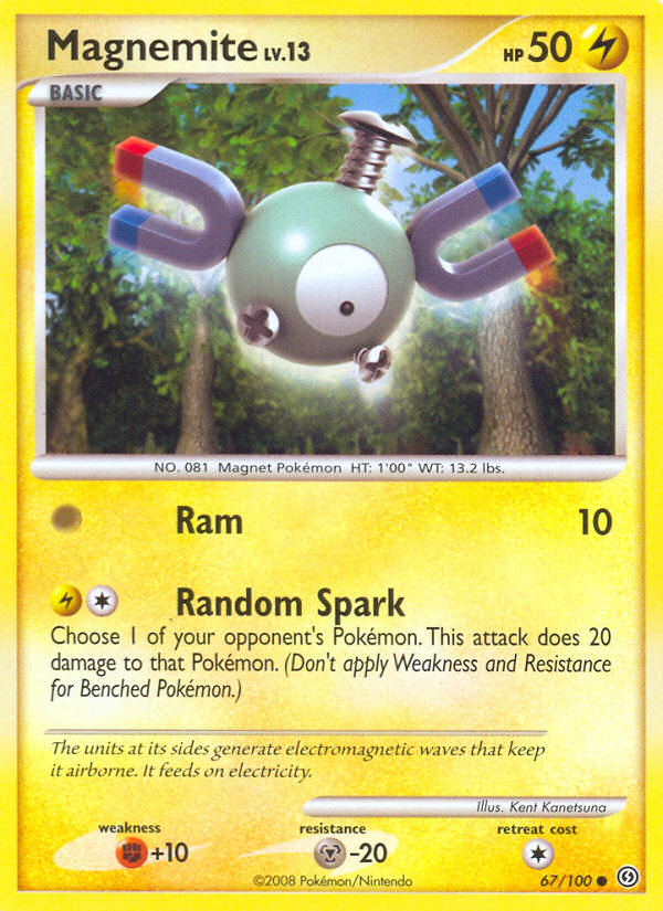 Magnemite (67/100) [Diamond & Pearl: Stormfront] | Dragon's Lair Comics and Fantasy Houston TX