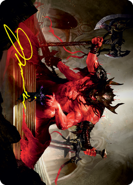 Awaken the Blood Avatar Art Card (Gold-Stamped Signature) [Strixhaven: School of Mages Art Series] | Dragon's Lair Comics and Fantasy Houston TX
