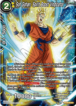 Son Gohan, Spirit Boost Vindicator (EX18-02) [Namekian Boost] | Dragon's Lair Comics and Fantasy Houston TX