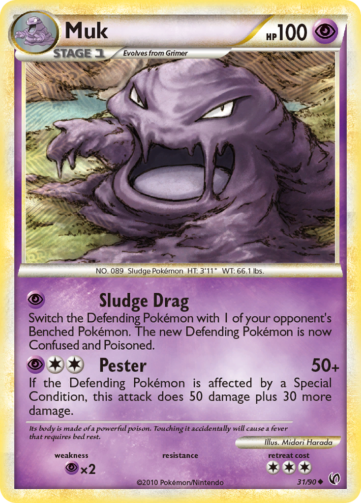 Muk (31/90) [HeartGold & SoulSilver: Undaunted] | Dragon's Lair Comics and Fantasy Houston TX
