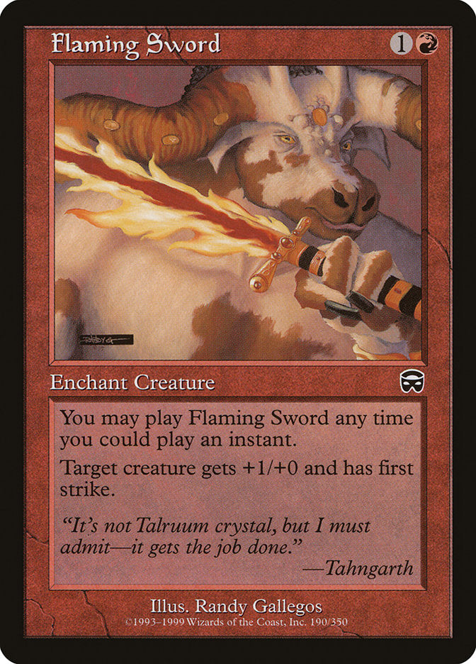 Flaming Sword [Mercadian Masques] | Dragon's Lair Comics and Fantasy Houston TX
