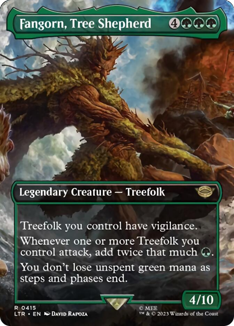 Fangorn, Tree Shepherd (Borderless Alternate Art) [The Lord of the Rings: Tales of Middle-Earth] | Dragon's Lair Comics and Fantasy Houston TX
