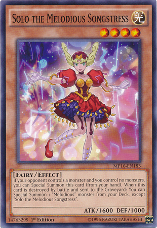 Solo the Melodious Songstress [MP16-EN183] Common | Dragon's Lair Comics and Fantasy Houston TX