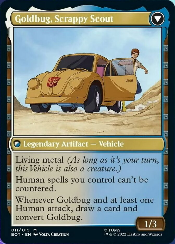 Goldbug, Humanity's Ally // Goldbug, Scrappy Scout [Transformers] | Dragon's Lair Comics and Fantasy Houston TX