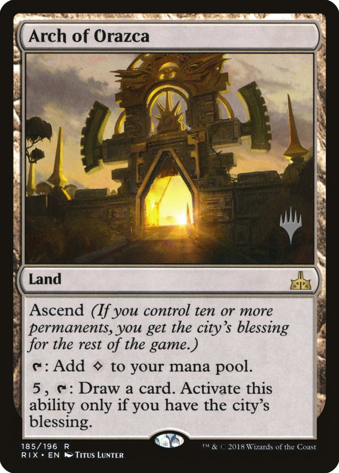 Arch of Orazca (Promo Pack) [Rivals of Ixalan Promos] | Dragon's Lair Comics and Fantasy Houston TX