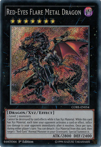 Red-Eyes Flare Metal Dragon [CORE-EN054] Secret Rare | Dragon's Lair Comics and Fantasy Houston TX