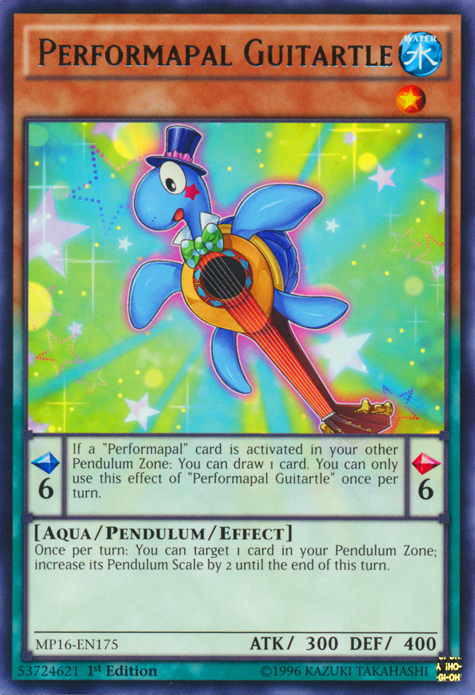 Performapal Guitartle [MP16-EN175] Rare | Dragon's Lair Comics and Fantasy Houston TX