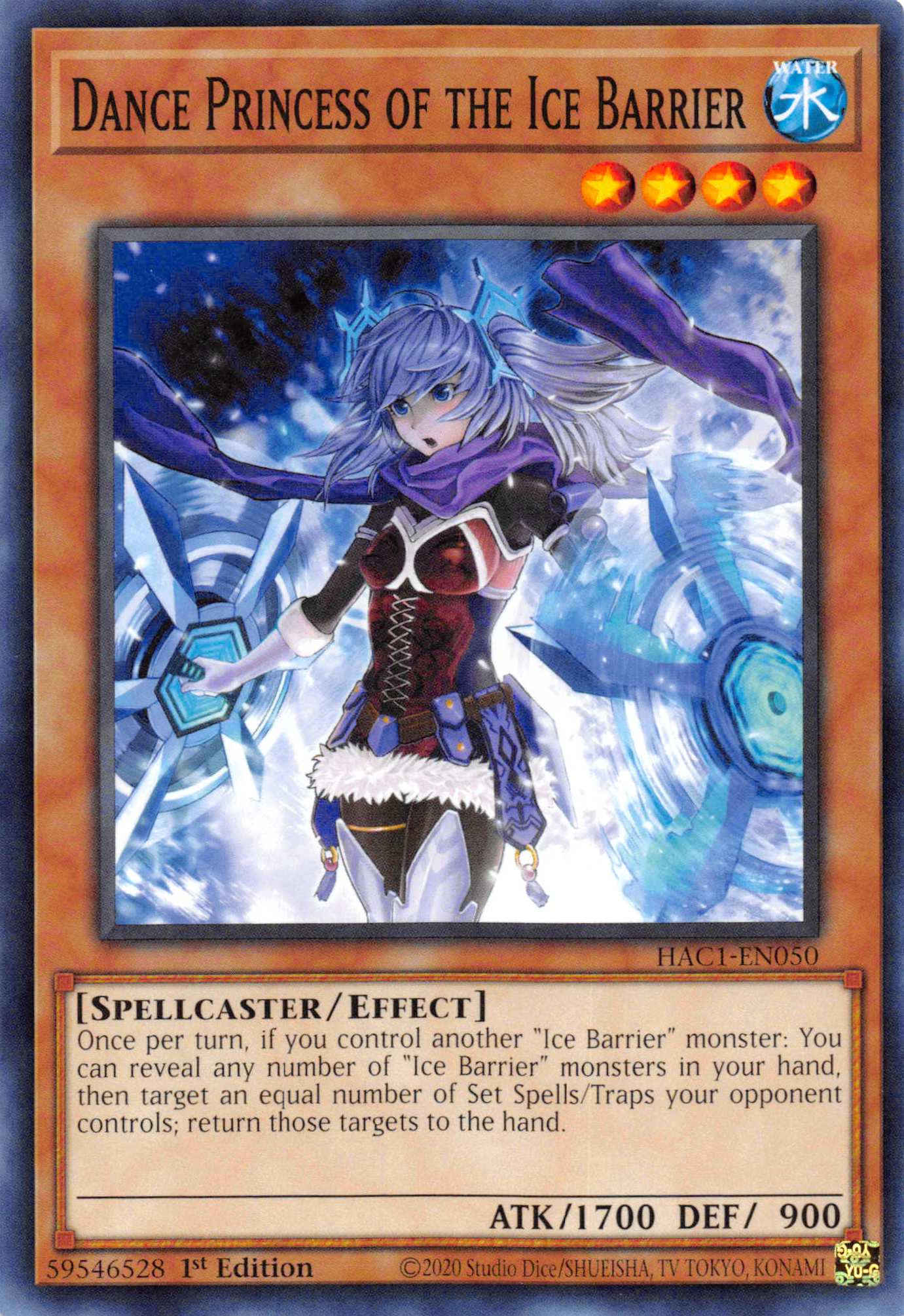 Dance Princess of the Ice Barrier [HAC1-EN050] Common | Dragon's Lair Comics and Fantasy Houston TX