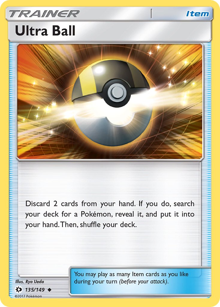 Ultra Ball (135/149) [Sun & Moon: Base Set] | Dragon's Lair Comics and Fantasy Houston TX