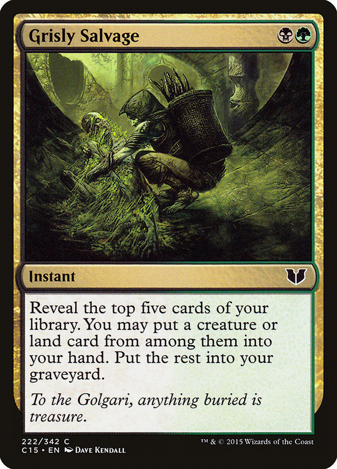 Grisly Salvage [Commander 2015] | Dragon's Lair Comics and Fantasy Houston TX