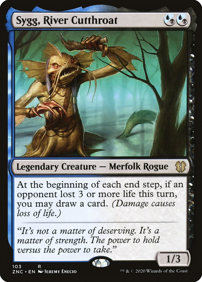 Sygg, River Cutthroat [Zendikar Rising Commander] | Dragon's Lair Comics and Fantasy Houston TX