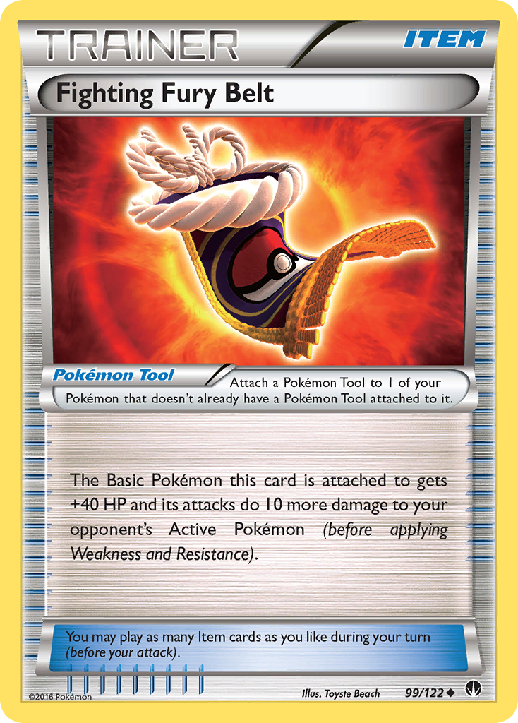 Fighting Fury Belt (99/122) [XY: BREAKpoint] | Dragon's Lair Comics and Fantasy Houston TX