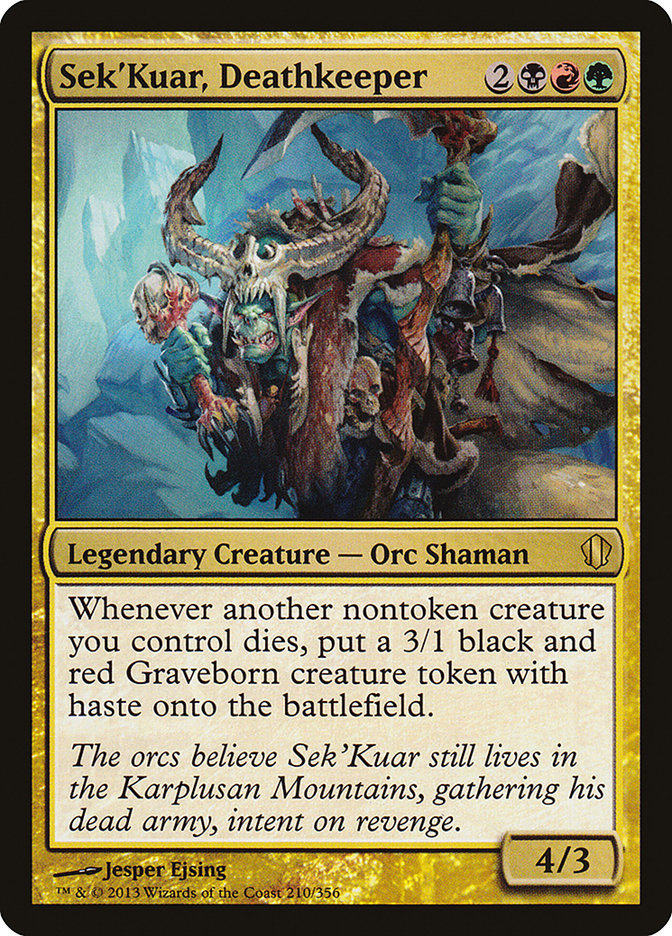 Sek'Kuar, Deathkeeper [Commander 2013] | Dragon's Lair Comics and Fantasy Houston TX