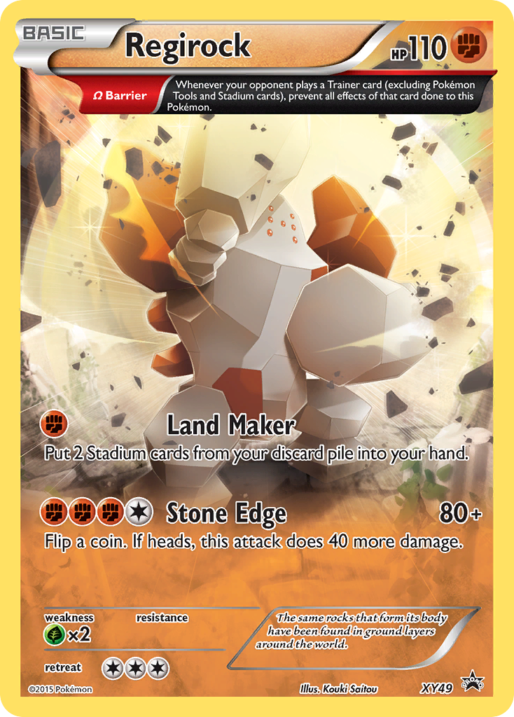Regirock (XY49) [XY: Black Star Promos] | Dragon's Lair Comics and Fantasy Houston TX