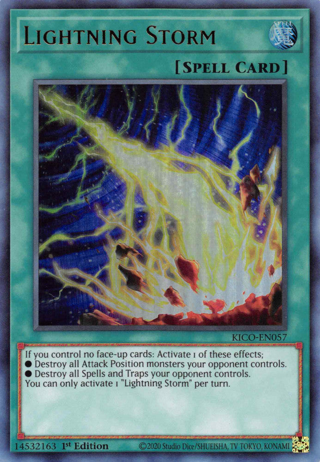 Lightning Storm (Ultra Rare) [KICO-EN057] Ultra Rare | Dragon's Lair Comics and Fantasy Houston TX
