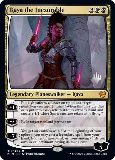 Kaya the Inexorable (Promo Pack) [Kaldheim Promos] | Dragon's Lair Comics and Fantasy Houston TX