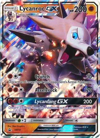 Lycanroc GX (SM14) (Jumbo Card) [Sun & Moon: Black Star Promos] | Dragon's Lair Comics and Fantasy Houston TX