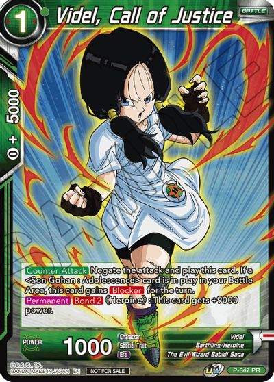 Videl, Call of Justice (P-347) [Tournament Promotion Cards] | Dragon's Lair Comics and Fantasy Houston TX