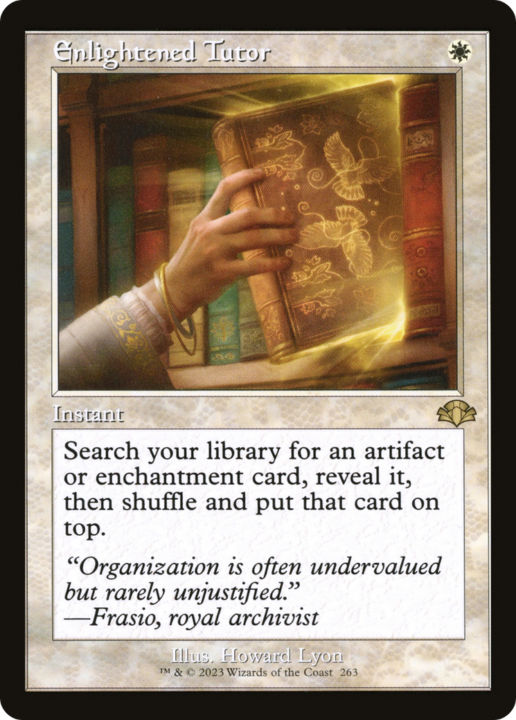 Enlightened Tutor (Retro) [Dominaria Remastered] | Dragon's Lair Comics and Fantasy Houston TX