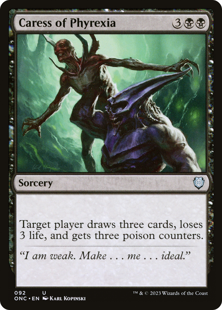 Caress of Phyrexia [Phyrexia: All Will Be One Commander] | Dragon's Lair Comics and Fantasy Houston TX