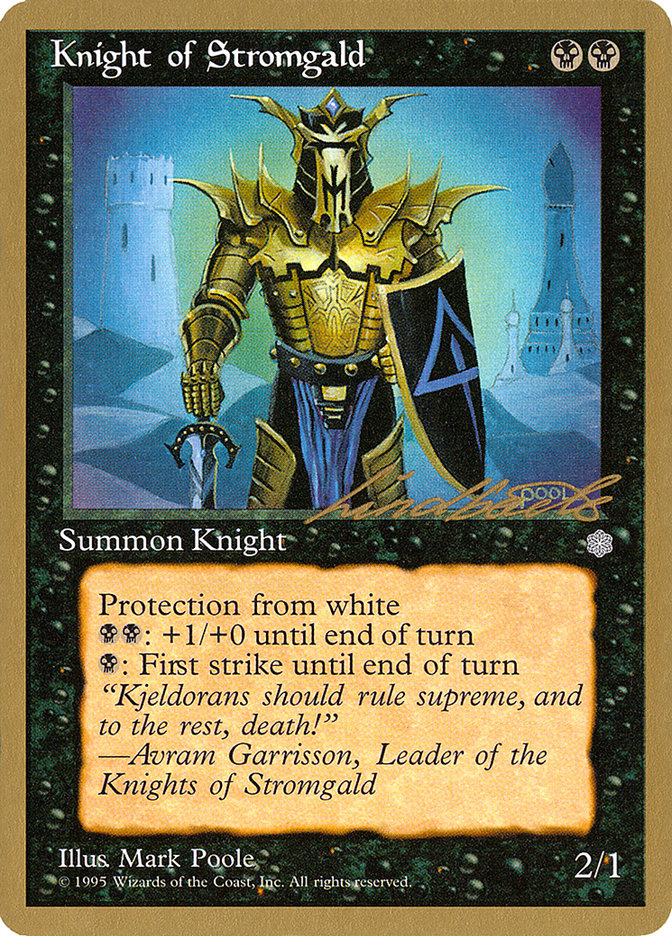 Knight of Stromgald (Leon Lindback) [Pro Tour Collector Set] | Dragon's Lair Comics and Fantasy Houston TX