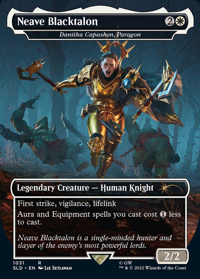 Neave Blacktalon - Danitha Capashen, Paragon (Borderless) [Secret Lair Drop Series] | Dragon's Lair Comics and Fantasy Houston TX