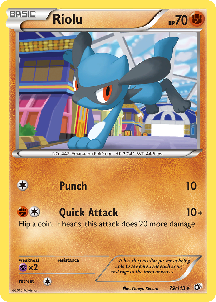 Riolu (79/113) [Black & White: Legendary Treasures] | Dragon's Lair Comics and Fantasy Houston TX