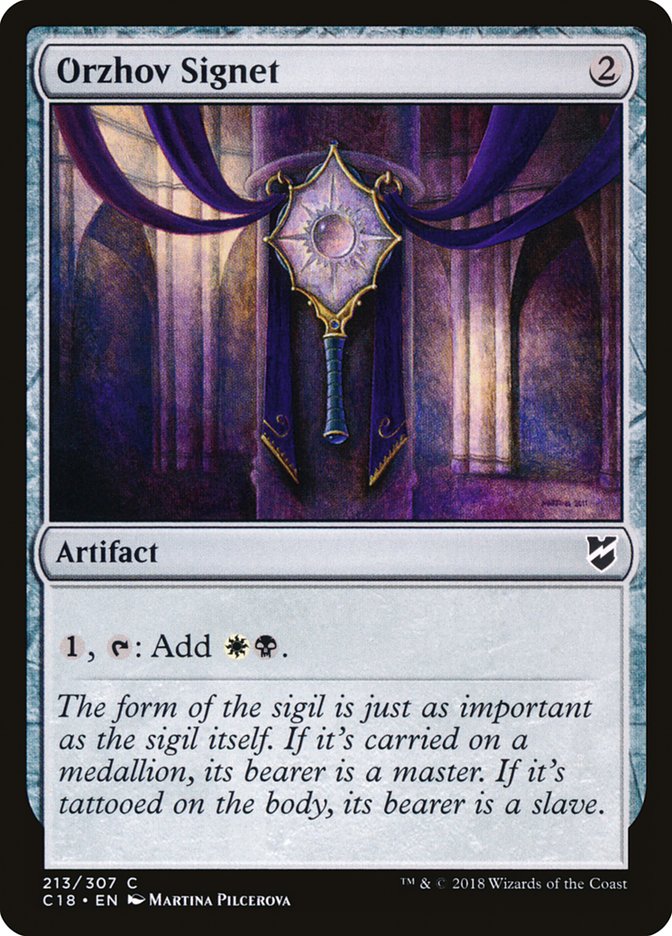 Orzhov Signet [Commander 2018] | Dragon's Lair Comics and Fantasy Houston TX