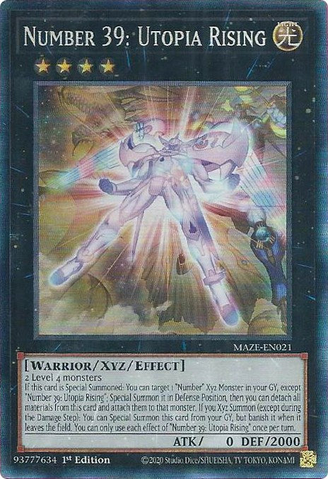 Number 39: Utopia Rising [MAZE-EN021] Collector's Rare | Dragon's Lair Comics and Fantasy Houston TX
