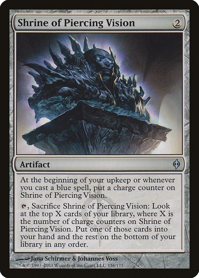 Shrine of Piercing Vision [New Phyrexia] | Dragon's Lair Comics and Fantasy Houston TX