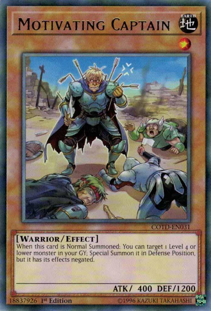 Motivating Captain [COTD-EN031] Rare | Dragon's Lair Comics and Fantasy Houston TX
