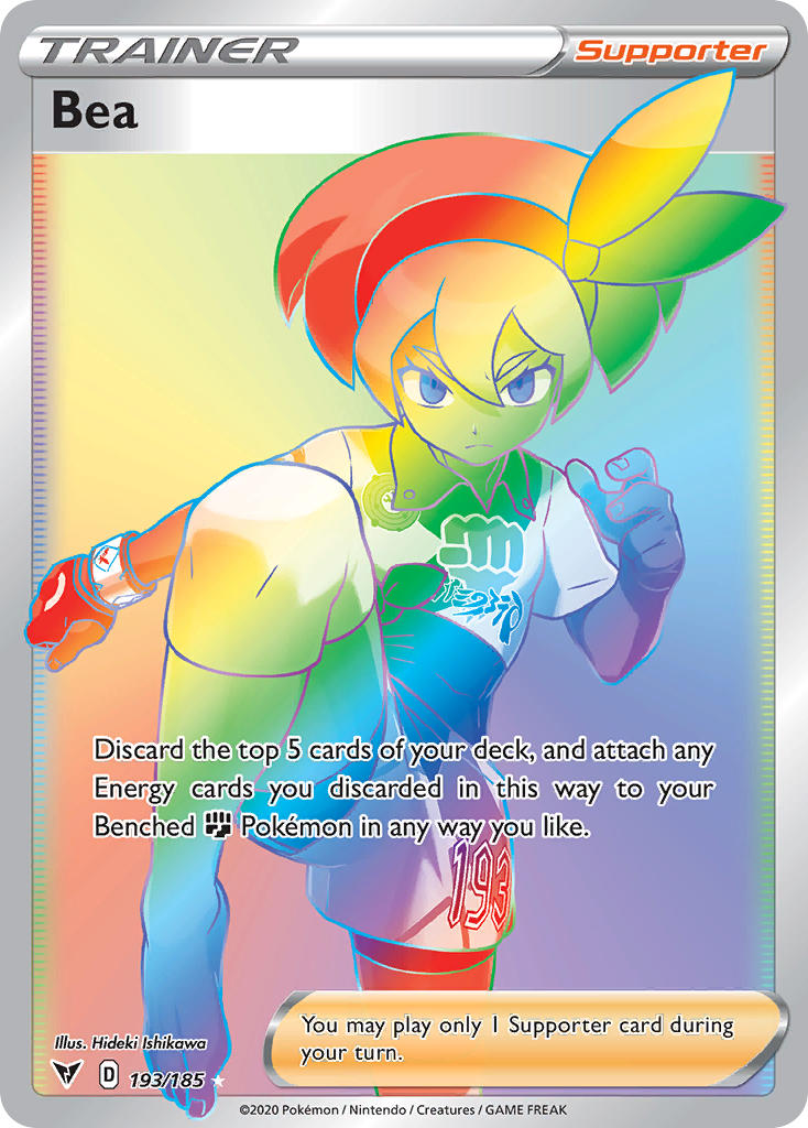 Bea (193/185) [Sword & Shield: Vivid Voltage] | Dragon's Lair Comics and Fantasy Houston TX
