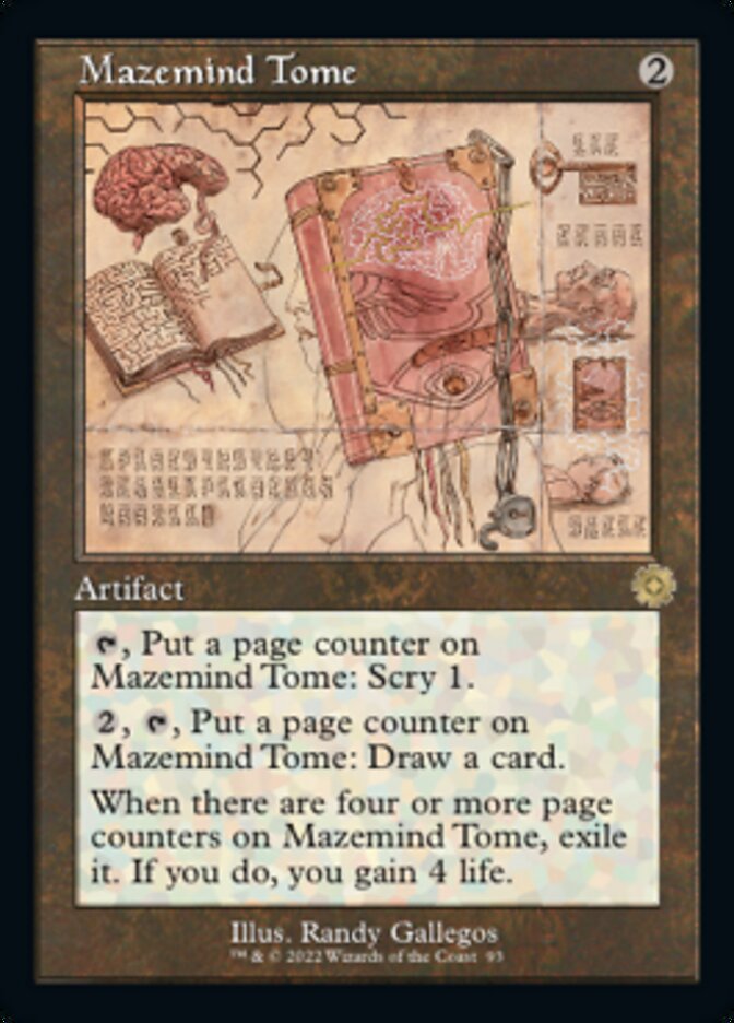 Mazemind Tome (Retro Schematic) [The Brothers' War Retro Artifacts] | Dragon's Lair Comics and Fantasy Houston TX