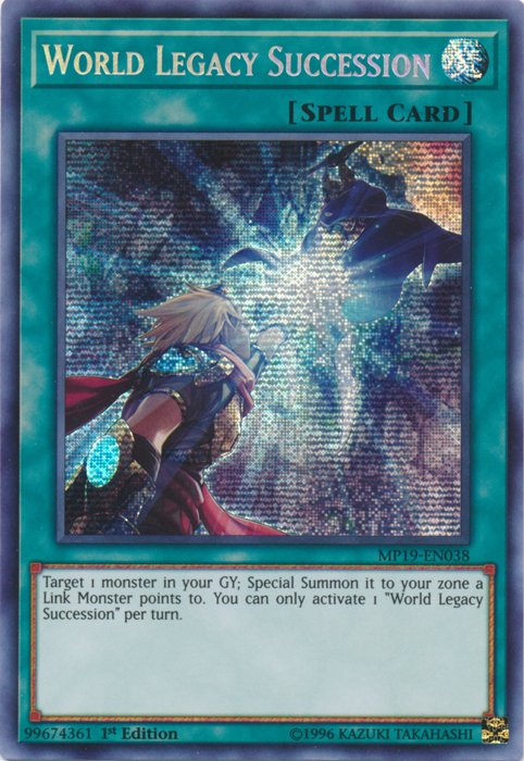 World Legacy Succession [MP19-EN038] Prismatic Secret Rare | Dragon's Lair Comics and Fantasy Houston TX