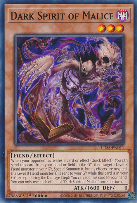 Dark Spirit of Malice [LDS3-EN011] Common | Dragon's Lair Comics and Fantasy Houston TX