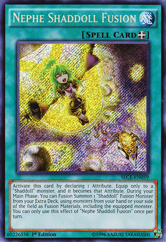 Nephe Shaddoll Fusion [SECE-EN059] Secret Rare | Dragon's Lair Comics and Fantasy Houston TX